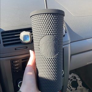 Starbucks Cold Cup Tumbler Matte Black Studded